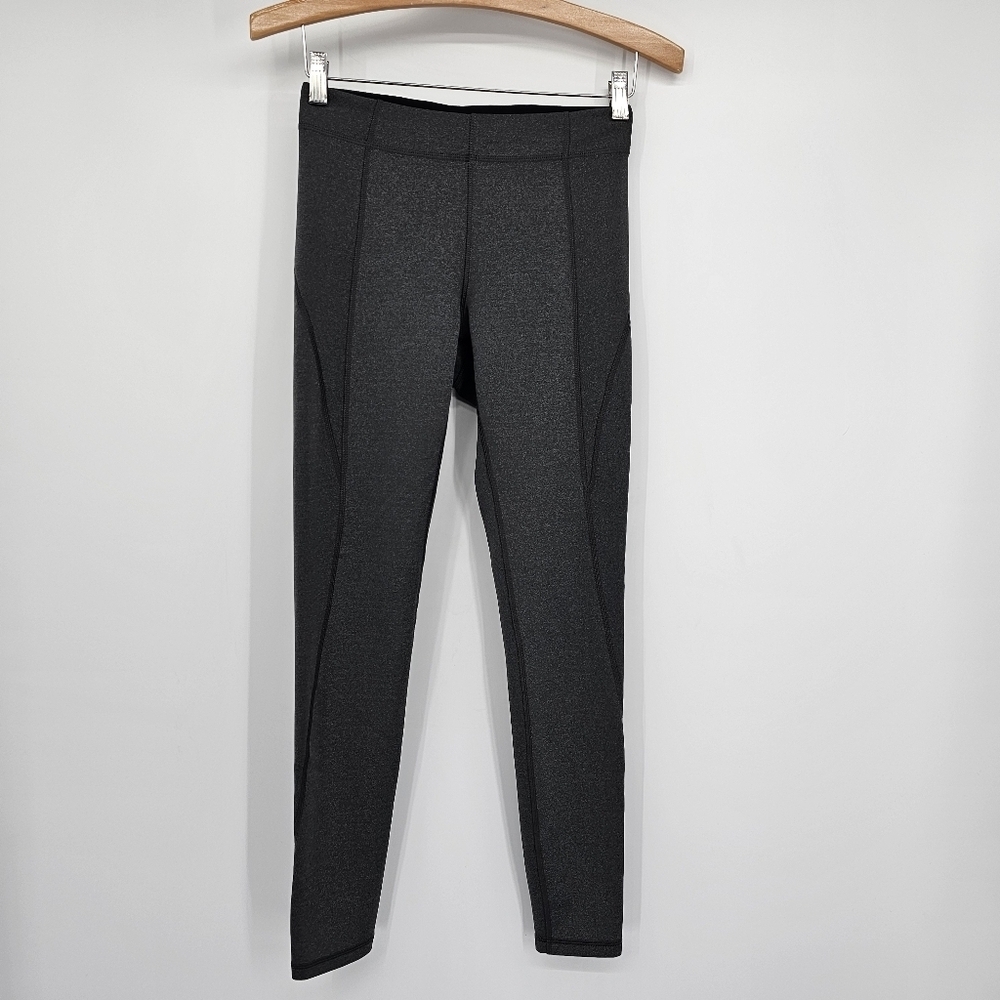 Ivy Park Leggings Small High Rise Sculpted Lux Gray Full Length Womens Small